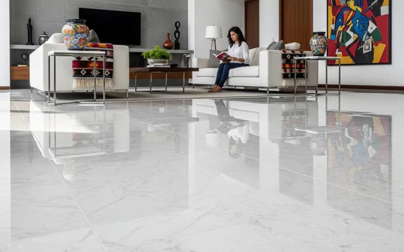 Proyecto con mármol Blanco Cristal (foto 8)