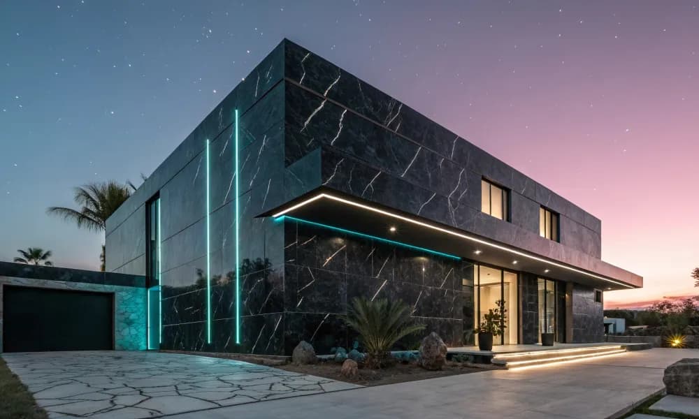 Proyecto con mármol Negro Querétaro (foto 15)