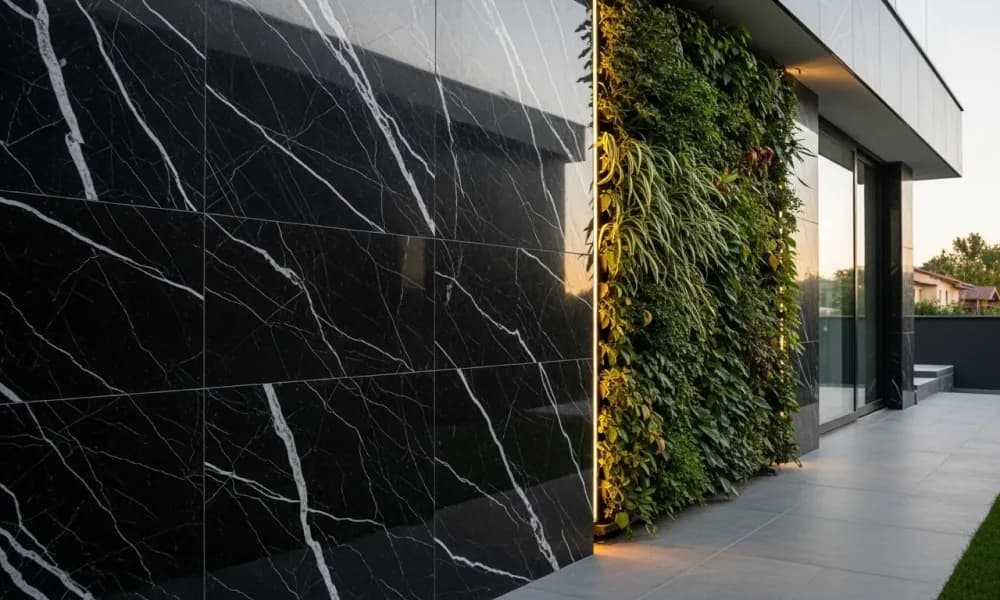 Proyecto con mármol Negro Querétaro (foto 8)