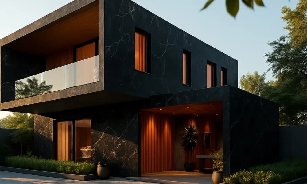 Proyecto con mármol Negro Querétaro (foto 10)